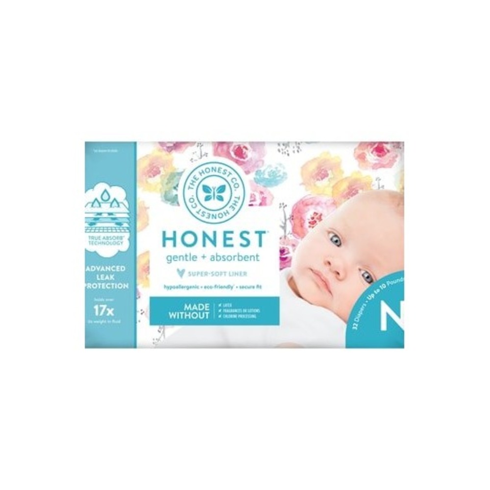 The Honest Company Diapers Kids Size 5 Floral New Gentle Absorbent 20 Count